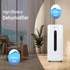20 Litre Dehumidifier with air purifier Continuous Drainage Hose thumbnail 5