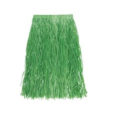 Unique Party Girls Nylon Luau/Beach Party Costume Skirt - Green - One Size | Multi | One Size