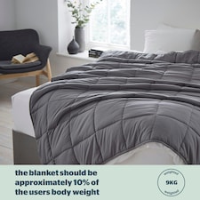 Silentnight 9Kg Weighted Blanket Wellbeing Collection | Grey | One Size thumbnail 6