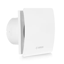 Bosch Bathroom Extractor Fan 1500 DH W 100 mm - for Ventilation in Bathroom and Toilet Against Moisture and Mould - With Humidistat and Timer - 100mm Diameter