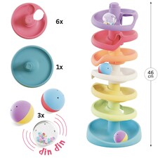 Quercetti Play EcoPlus Spiral Tower Evo 10 Pieces thumbnail 3