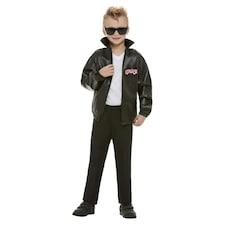 Grease Boys T-Birds Costume Jacket - Black - 13-14 Years