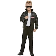 Grease Boys T-Birds Costume Jacket - Black - 13-14 Years thumbnail 2