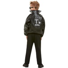 Grease Boys T-Birds Costume Jacket - Black - 13-14 Years thumbnail 3