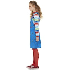 Chucky Girls Halloween Costume Set - Blue/Red - 10-12 Years thumbnail 4