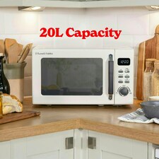 Russell Hobbs RHM2026C Cream Microwave 20L 800W Stylevia Digital with Defrost thumbnail 4