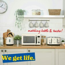 Russell Hobbs RHM2026C Cream Microwave 20L 800W Stylevia Digital with Defrost thumbnail 7