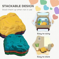 AIYAPLAY Balance Stepping Stones, 6 PCS River Stones for Kids Ages 3-8 Years thumbnail 5