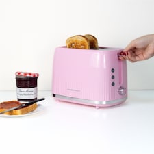 Hamilton Beach Kettle and Toaster Set, Miami, Electric Kettle 1.7L, Wide Slot Toaster 2 Slice, Boil Dry Protection, 7 Variable Browning Levels, Flamingo Pink - HBMIAF thumbnail 4