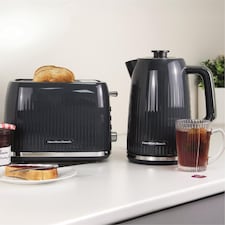 Hamilton Beach Miami Kettle & Toaster Set Charcoal Grey thumbnail 2