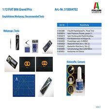 FIAT 806 GRAND PRIX - CLASSIC CARS 1:12 - Italeri4702 thumbnail 3