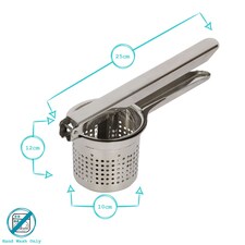 Argon Tableware Stainless Steel Potato Ricer - 25cm thumbnail 3