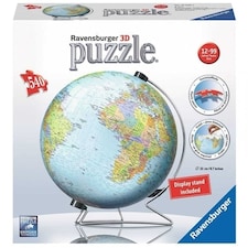 Ravensburger The World on V-Stand Globe- 540pc 3D Jigsaw Puzzle