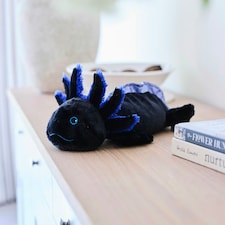 Warmies Black Axolotl Plush Microwaveable Weighted Cuddly Toy thumbnail 4