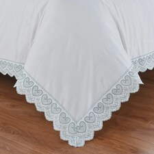 Elise Embroidered Floral Duvet Cover Set with Pillowcases Included (White) | White | King | 1 thumbnail 3