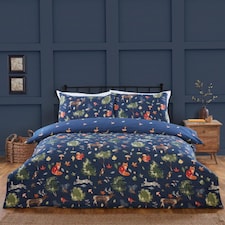 Autumn Forest Duvet Cover Set | Blue | Blue