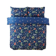 Autumn Forest Duvet Cover Set | Blue | Blue thumbnail 2
