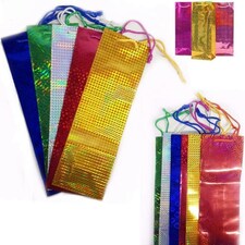 50 Assorted Holographic Wine Gift Bags | Multi thumbnail 5