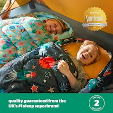 Silentnight Kids Mummy Sleeping Bag - Space | Multi | Space thumbnail 9