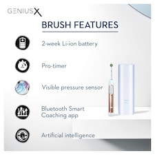 Oral-B Genius X Rose Gold Electric Toothbrush thumbnail 4