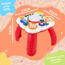 Little Star Musical Fun Activity Table - Early Learning Musical Activity Toy Multi thumbnail 4