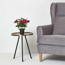 Homescapes Artificial Poinsettia, Holly and Robin Grave Vase thumbnail 2