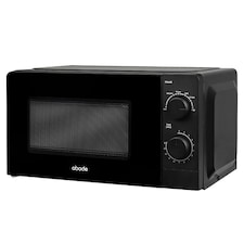 Abode AMM2005B Black Microwave 700W 20L Manual with 5 Power Levels & Defrost