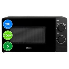 Abode AMM2005B Black Microwave 700W 20L Manual with 5 Power Levels & Defrost thumbnail 10