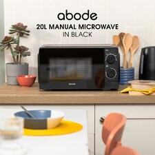 Abode AMM2005B Black Microwave 700W 20L Manual with 5 Power Levels & Defrost thumbnail 4