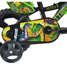 Dino Kids Bike Dinosaur 12 Inch Bicycle Black thumbnail 3