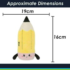 Pencil Soft Toy Cute Plushie Huggable Cuddly Stuffed Toy 16cm Yellow thumbnail 2