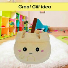 Sandcastle Soft Toy Cute Plushie Huggable Cuddly Stuffed Toy 27cm Brown thumbnail 3