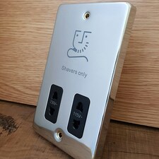 SE HOME Polished Chrome Secondary Telephone Single Socket Black | Polished Chrome thumbnail 3