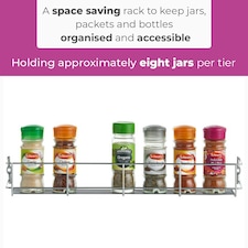Neo 4 Tier Spice Rack For Kitchen Door Cupboard or Wall thumbnail 5