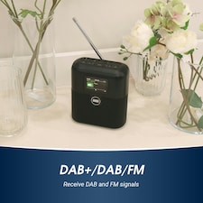 Rechargeable DAB/DAB+/FM Radio Dual Alarm Clock & Bluetooth Speaker, Colour LCD Screen, AUX In/Out, for Bedside, Kitchen, Office or Outdoor - August MB330B thumbnail 2