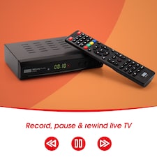 Twin Tuner Freeview HD TV Set Top Box - Record 2 Channels Simultaneously - PVR & Media Player, EPG & Subtitles, HDMI & SCART Output - August DVB482 thumbnail 3
