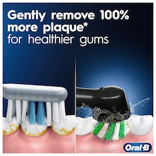 Oral-B Pro 3 3500 Black Electric Toothbrush with Floral Art Travel Case thumbnail 2