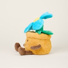 Warmies Plush Blue Flower Pot Microwavable LARGE thumbnail 4