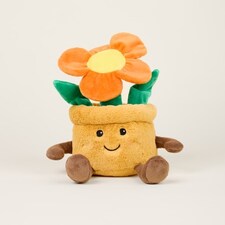 Warmies Plush Orange Flower Pot Microwavable LARGE thumbnail 3