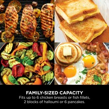 Ninja Sizzle Low Smoke Indoor Grill & Flat Plate GR101UK thumbnail 4