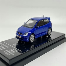 Honda Civic 2001 Type R EP3 Vivid Blue Pearl RHD 1:64 Paragon 65346