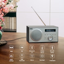 DAB/DAB+/FM Radio, Dual Alarm Clock, Bluetooth Speaker, USB MP3 Playback, 3.5mm AUX In - August MB420B thumbnail 2