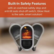 SmartAir Glow Heat Portable Electric Fan Heater (White) thumbnail 8