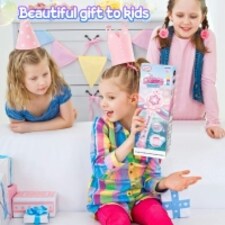 Princess Bubble Wand for Kids - Musical Light Up Bubble Machine with Detachable Wings - Indoor Outdoor Birthday Gift thumbnail 4