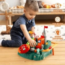 Kids Race Track Car Adventure Toy – Preschool Educational Manual Car Racing Playset thumbnail 5
