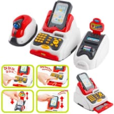 Cash Register Toy for Kids – Electronic Play Till with Scanner, Card Reader, Play Money & Grocery Accessories – Educational Role Play Set Ages 3+ thumbnail 5