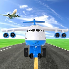 Transport Cargo Airplane Car Toy Play Set – Transforming Airplane with Vehicles, Tracks & City Map – 3-in-1 Imaginative Play for Kids Ages 3+ thumbnail 7