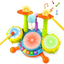 Beginners Musical Table Top Drum Kit Play Set thumbnail 2