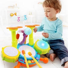 Beginners Musical Table Top Drum Kit Play Set thumbnail 4