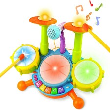 Beginners Musical Table Top Drum Kit Play Set thumbnail 6
